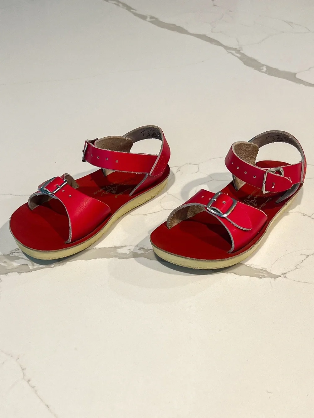 Saltwater Red Sun San Surfer Adjustable Buckle Sandals Toddler Sz 10